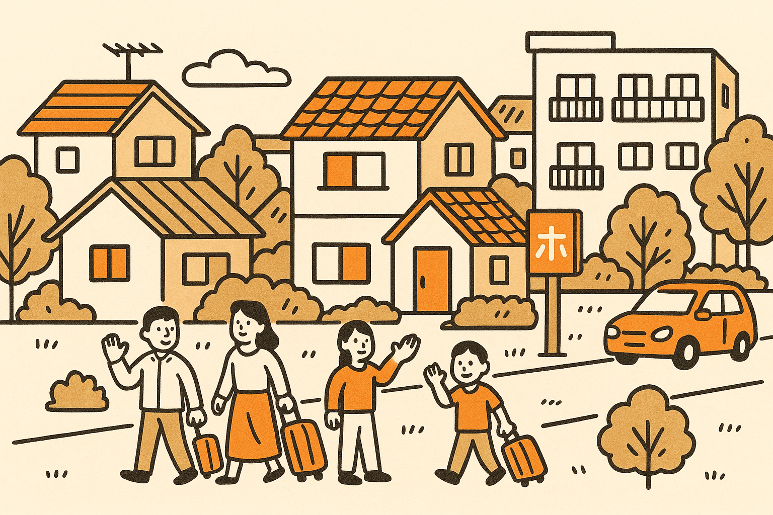 住宅宿泊事業のイラスト